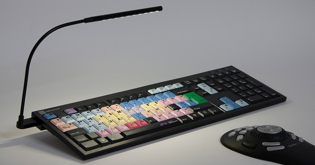 Logickeyboard Avid Media Composer - Full-size (100%) - Verkabelt - USB - Mehrfarbig - TL: Deutsch, QWERTZ, Ansicht 4