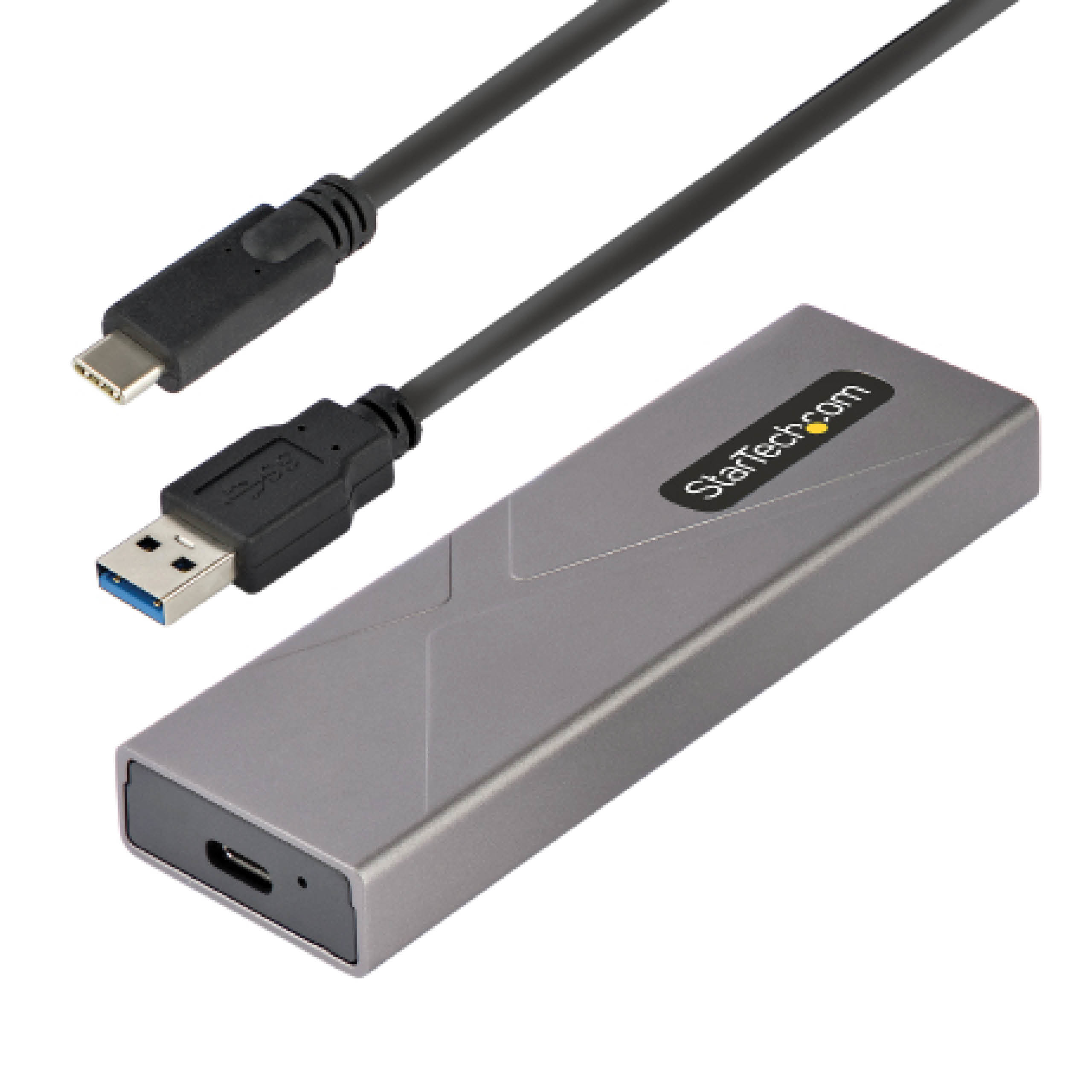 StarTech.com USB-C 10Gbps to M.2 NVMe or M.2 SATA SSD Enclosure, Tool-free M.2 PCIe/SATA NGFF SSD Enclosure, Ansicht 2