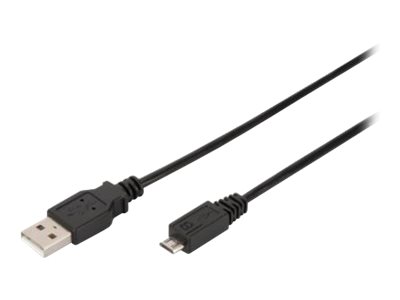 ASSMANN - USB-Kabel - USB (M) zu Micro-USB Typ B (M) - USB 2.0 - 1.8 m - geformt