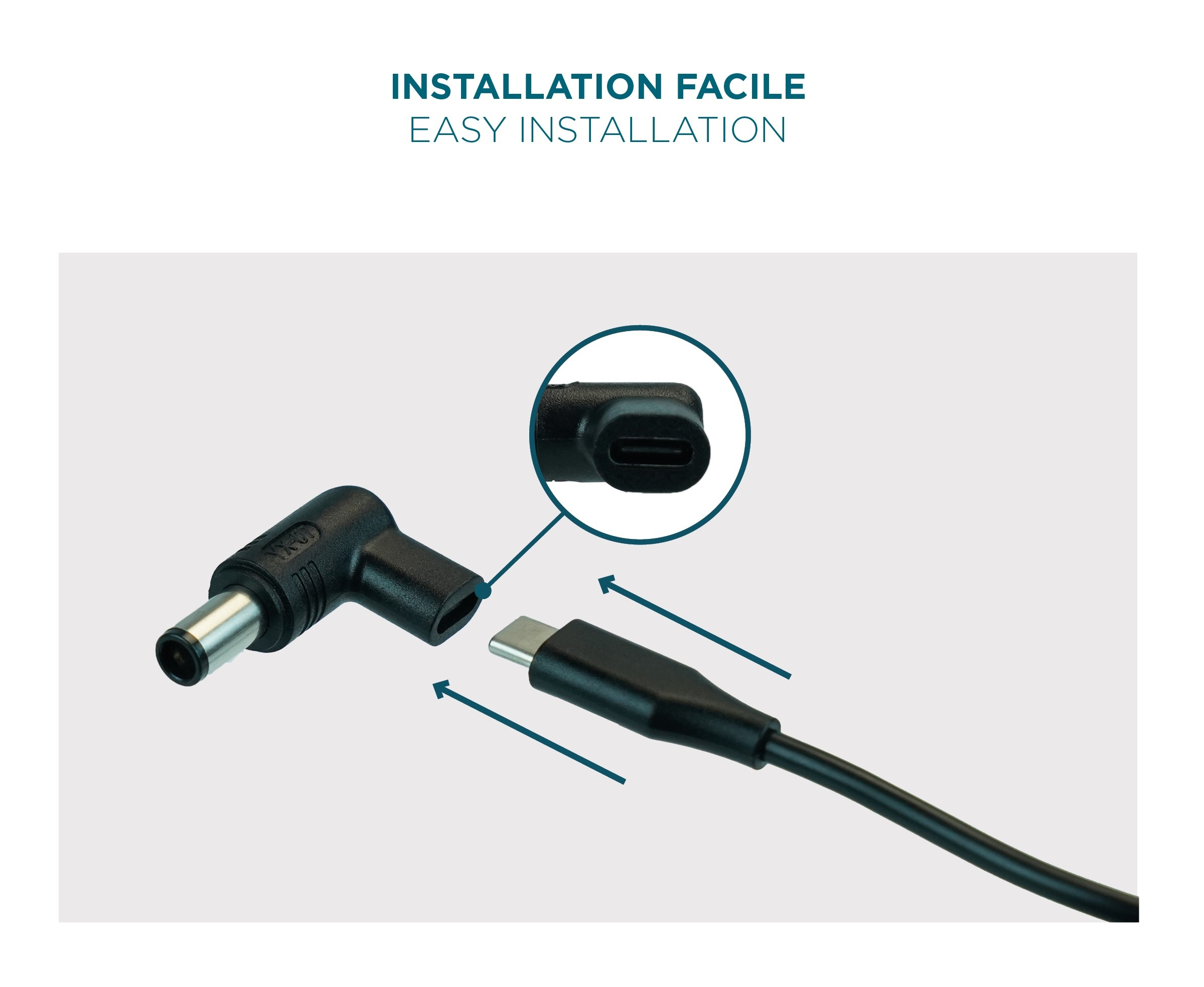 Mobilis Energia Charger USB-C to Laptop adapter Kit, Ansicht 2