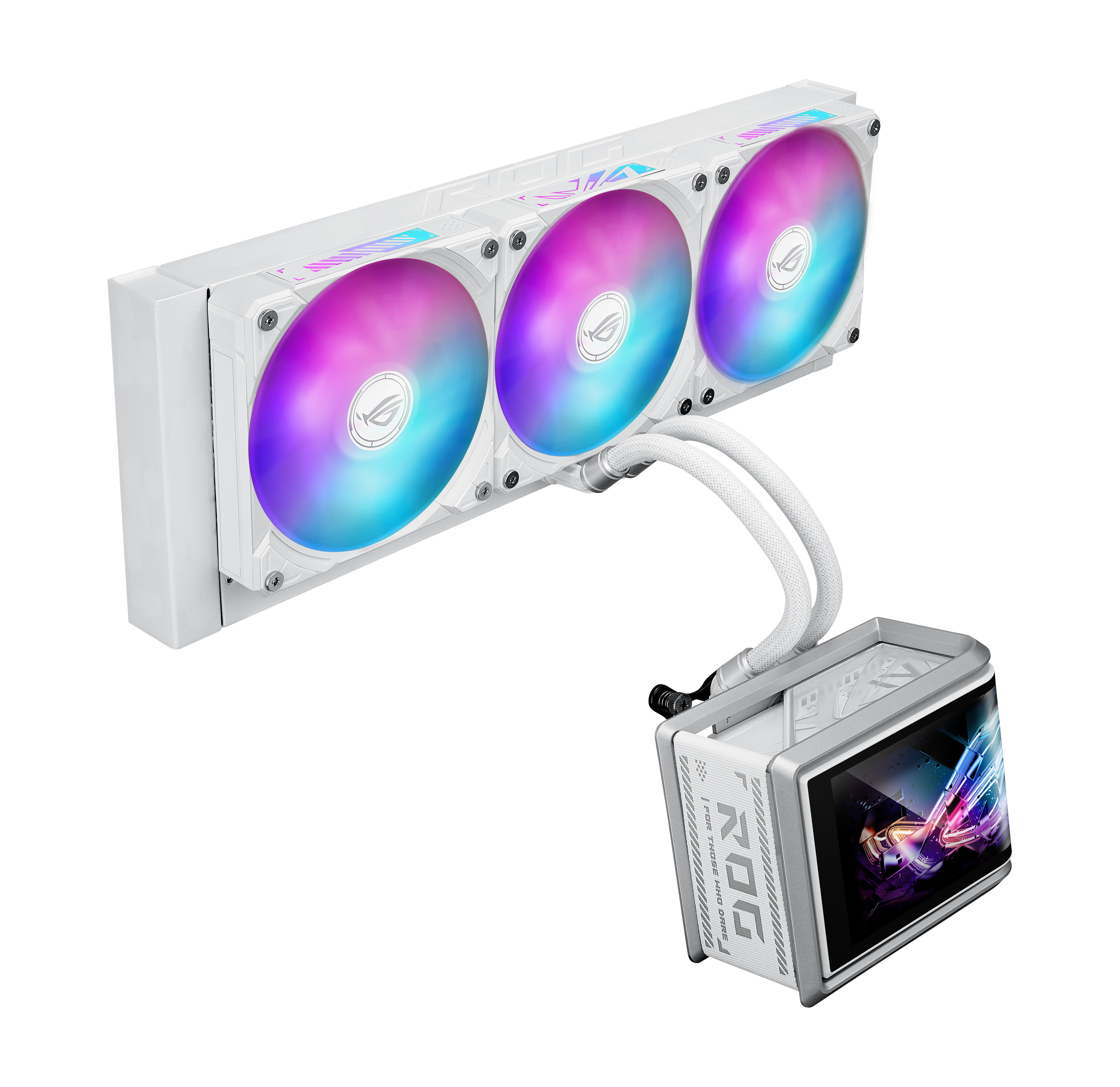 ASUS ROG Ryuo IV SLC 360 ARGB - White Edition - Wasserkühlung - Kühlergröße: 360 mm - (für: LGA1700, LGA1851, AM4, AM5), Ansicht 2