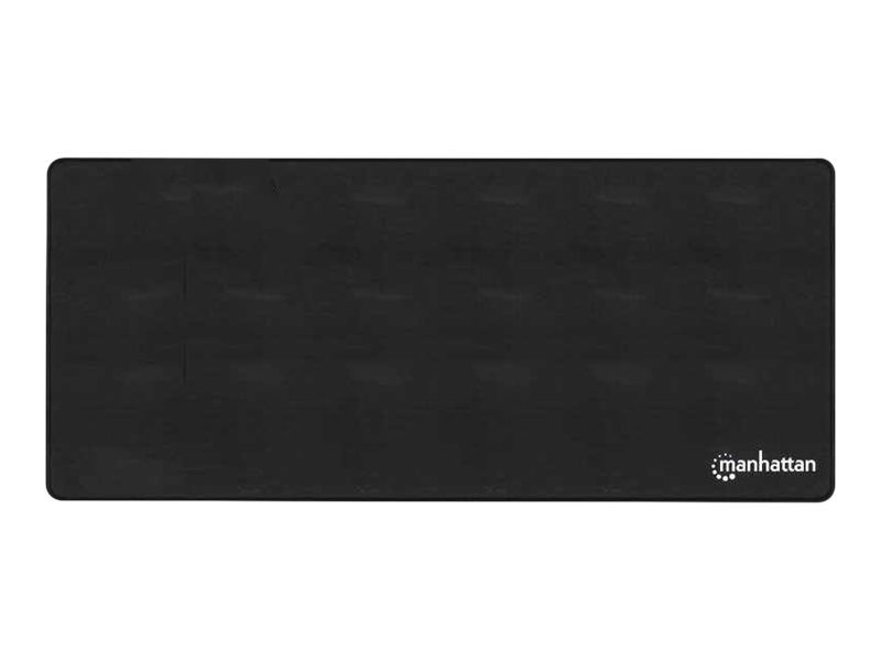 Manhattan XXL Gaming Mousepad Smooth Top Surface Mat, Micro-textured surface for ultra-high precision with optical and laser mice (800x350x3mm), Non Slip Rubber Base, Water Resistant, Stitched Edges, Black, Lifetime Warranty - Mauspad - Größe XXL -...