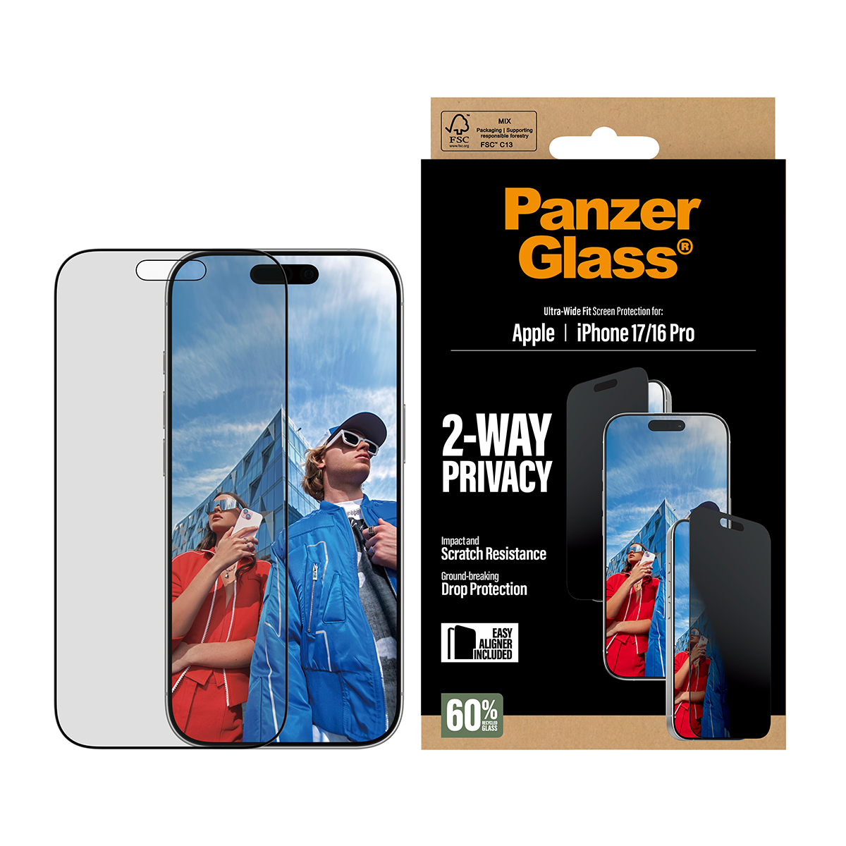 PanzerGlass Privacy - Bildschirmschutz für Handy, Ansicht 4
