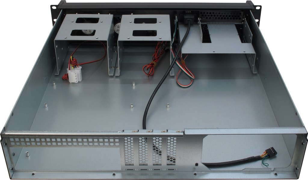 Inter-Tech IPC 2U-2098-SK - Rack-Montage - 2U - micro ATX - ohne Netzteil (ATX), Ansicht 2