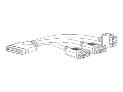 Cisco Video-USB-serielles Kabel - USB DB-9 HD-15 (VGA)