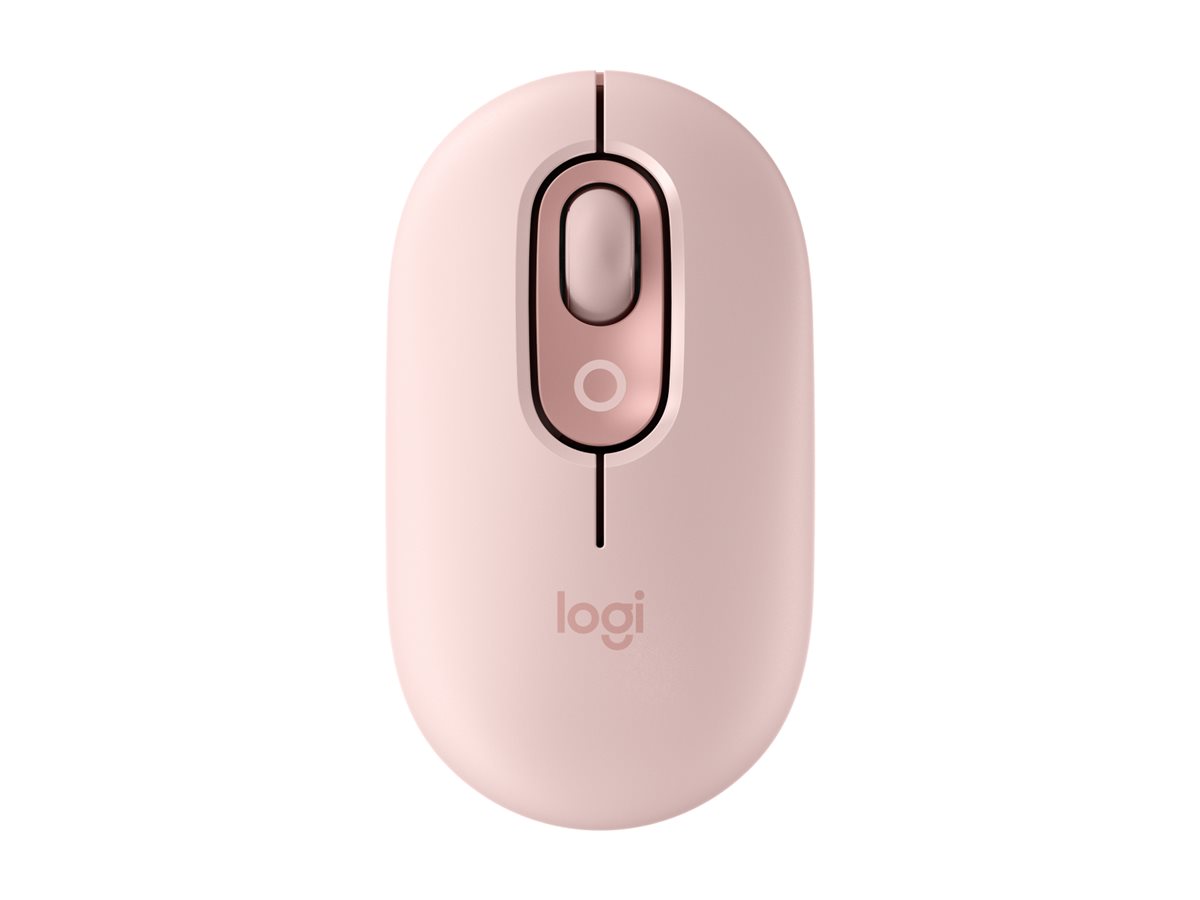 Logitech POP - Maus - anpassbarer Emoji - optisch - 4 Tasten - kabellos - Bluetooth 5.1 LE - rosé, Ansicht 3