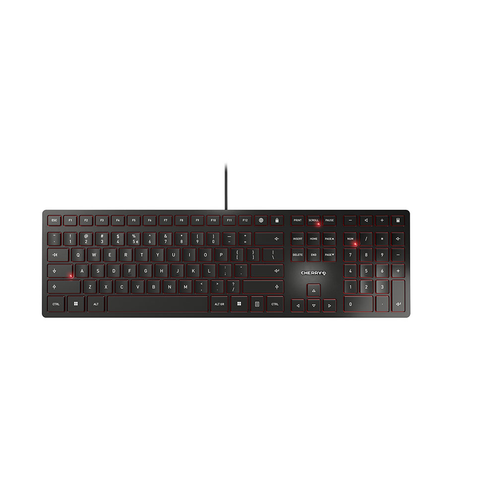 Cherry KC 6000 SLIM - Tastatur - USB - TL: EU, QWERTY, Ansicht 2