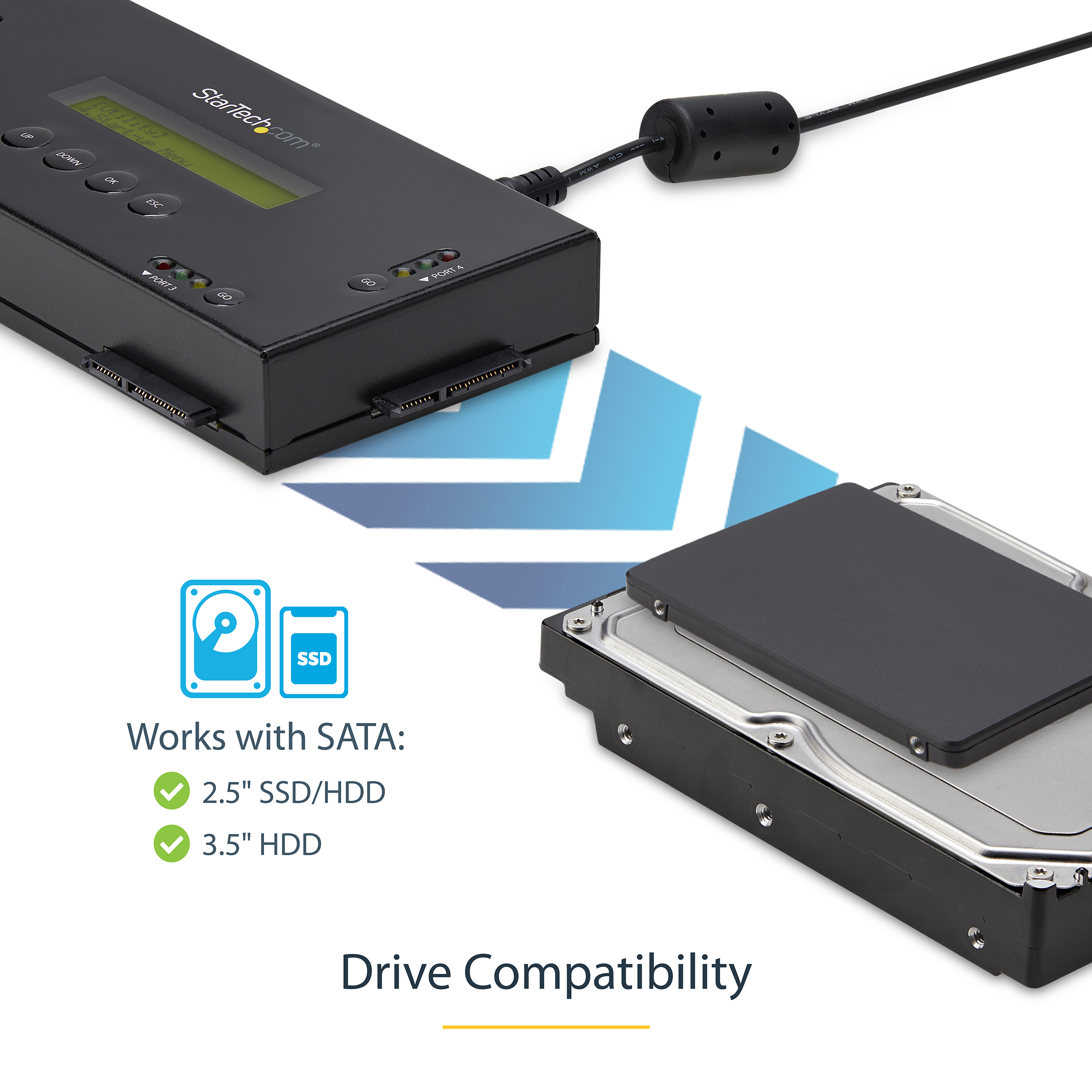 StarTech.com Festplatten Löscher für 2,5 oder 3,5 Zoll SATA Laufwerke, Ansicht 4