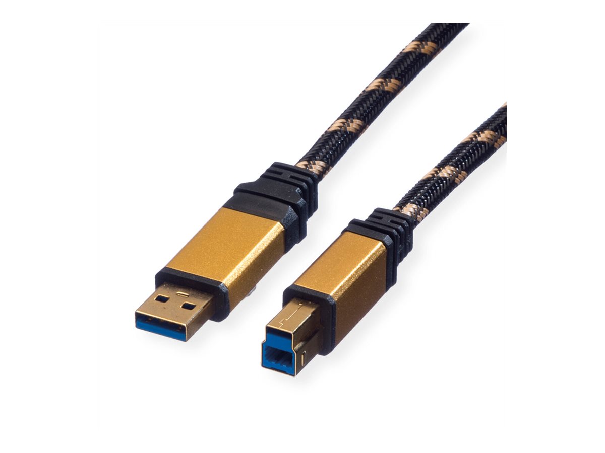 ROLINE Gold - USB-Kabel - USB Type B (M) zu USB Typ A (M)