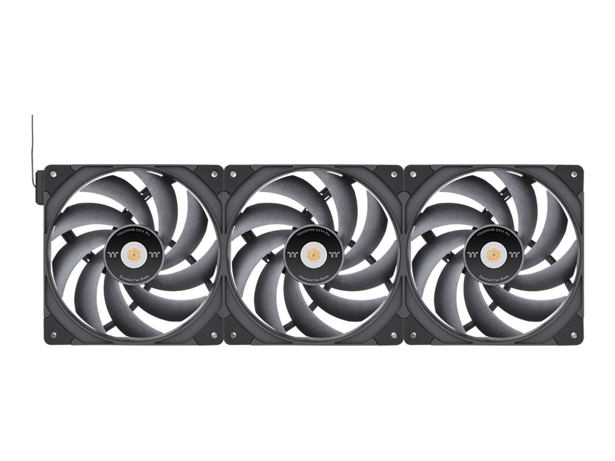 Thermaltake TOUGHFAN EX14 Pro - Swappable Edition - Gehäuselüfter - hoher statischer Druck - 140 mm (Packung mit 3)