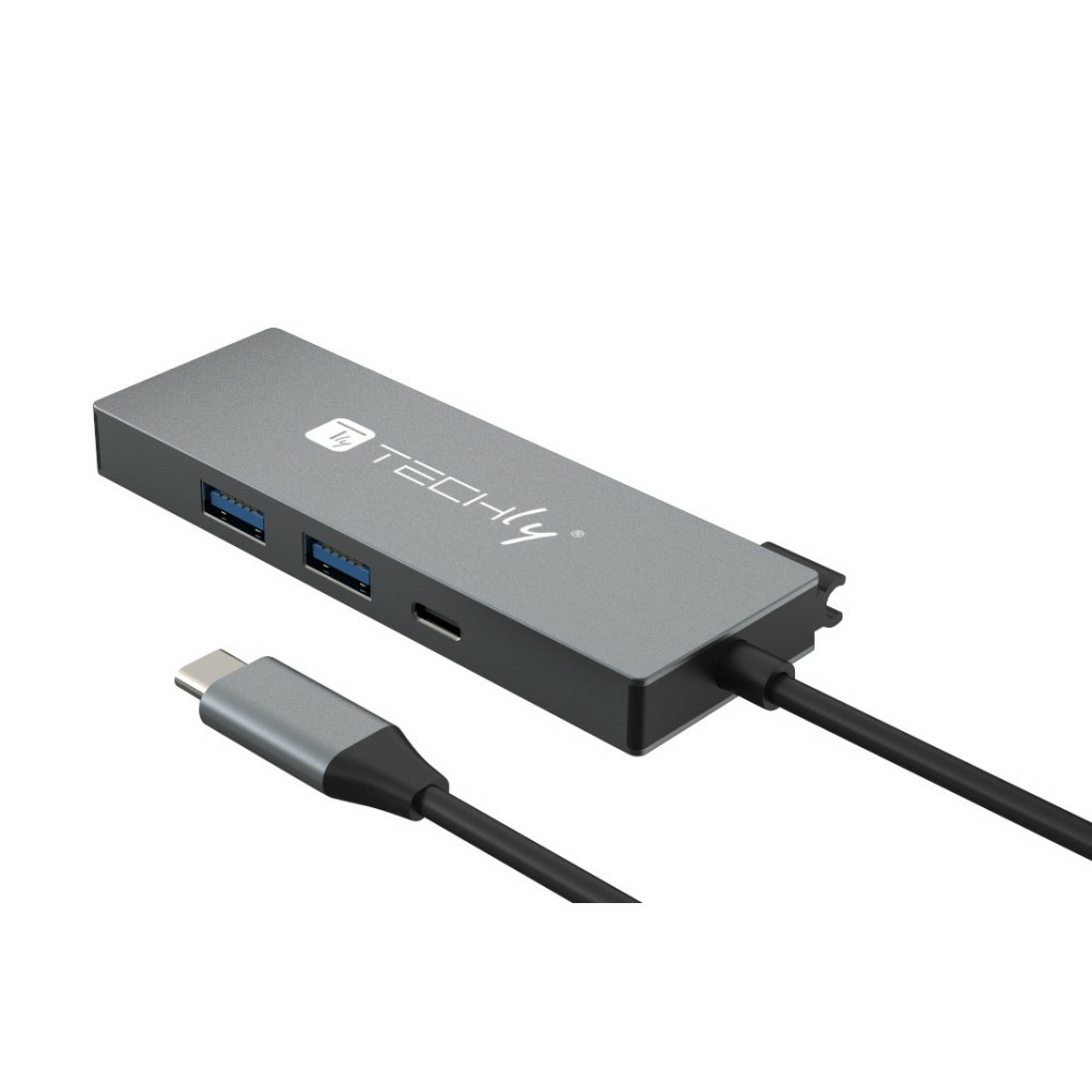 Techly USB3.2 Type-C Docking Station 2x USB-A 1x USB-C HDMI, Ansicht 3