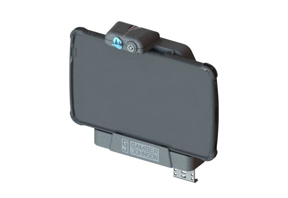 Gamber-Johnson Zebra ET4X 10Ä SLIM Dual USB Docking Station 2.5mm DC Power Jack, Ansicht 4
