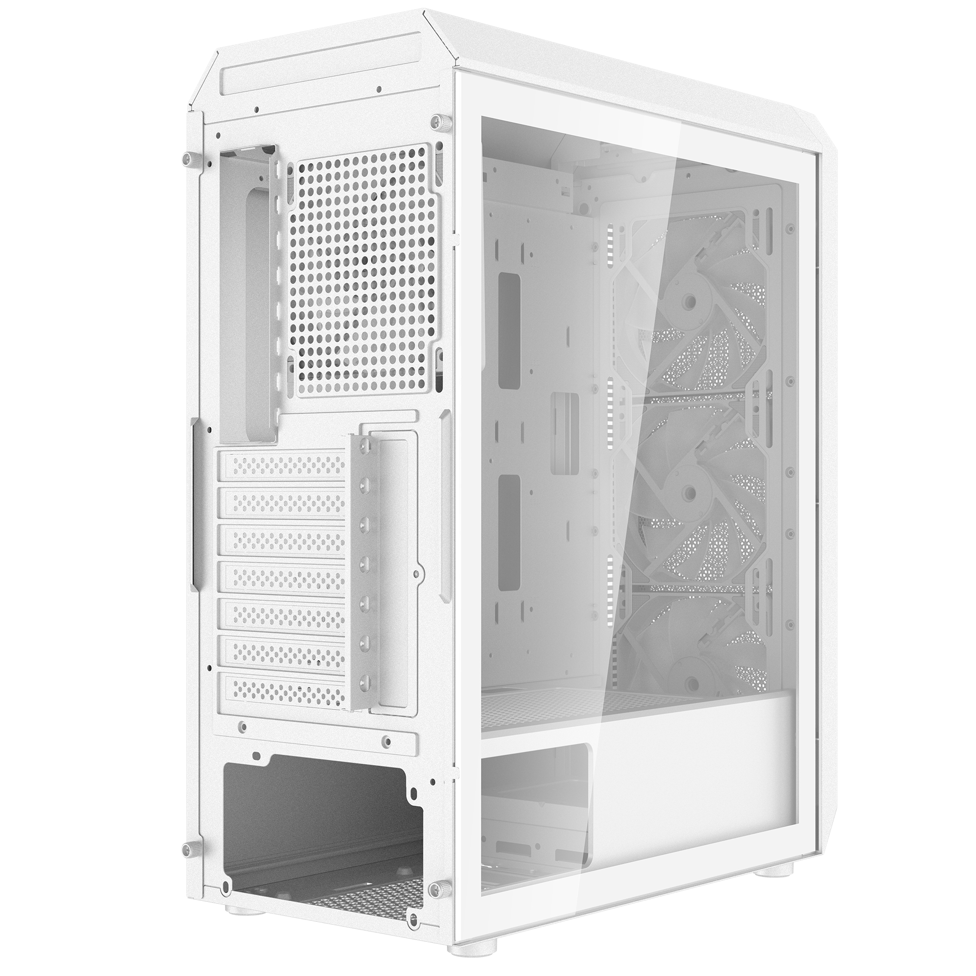 XPG Geh VALOR AIR PLUS ATX Midi Tower weiß retail - Midi/Minitower - ATX, Ansicht 3