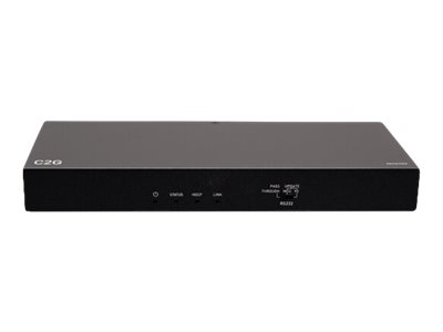 C2G HDMI HDBaseT + 3.5mm USB-B to A and RS232 over Cat Extender Box Transmitter to Box Receiver