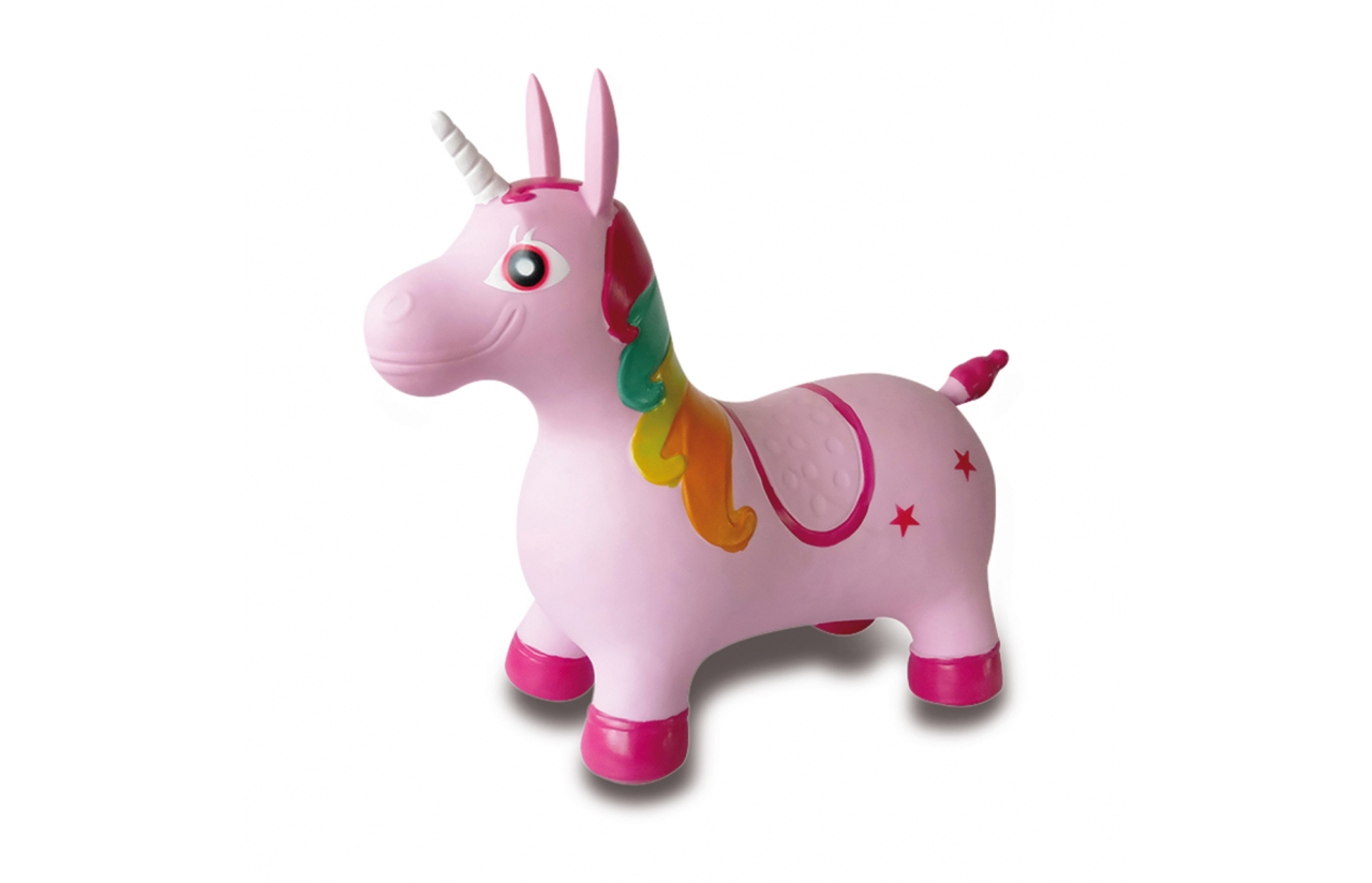 JAMARA 460316 Hüpftier Einhorn bunt mit Pumpe, Ansicht 4