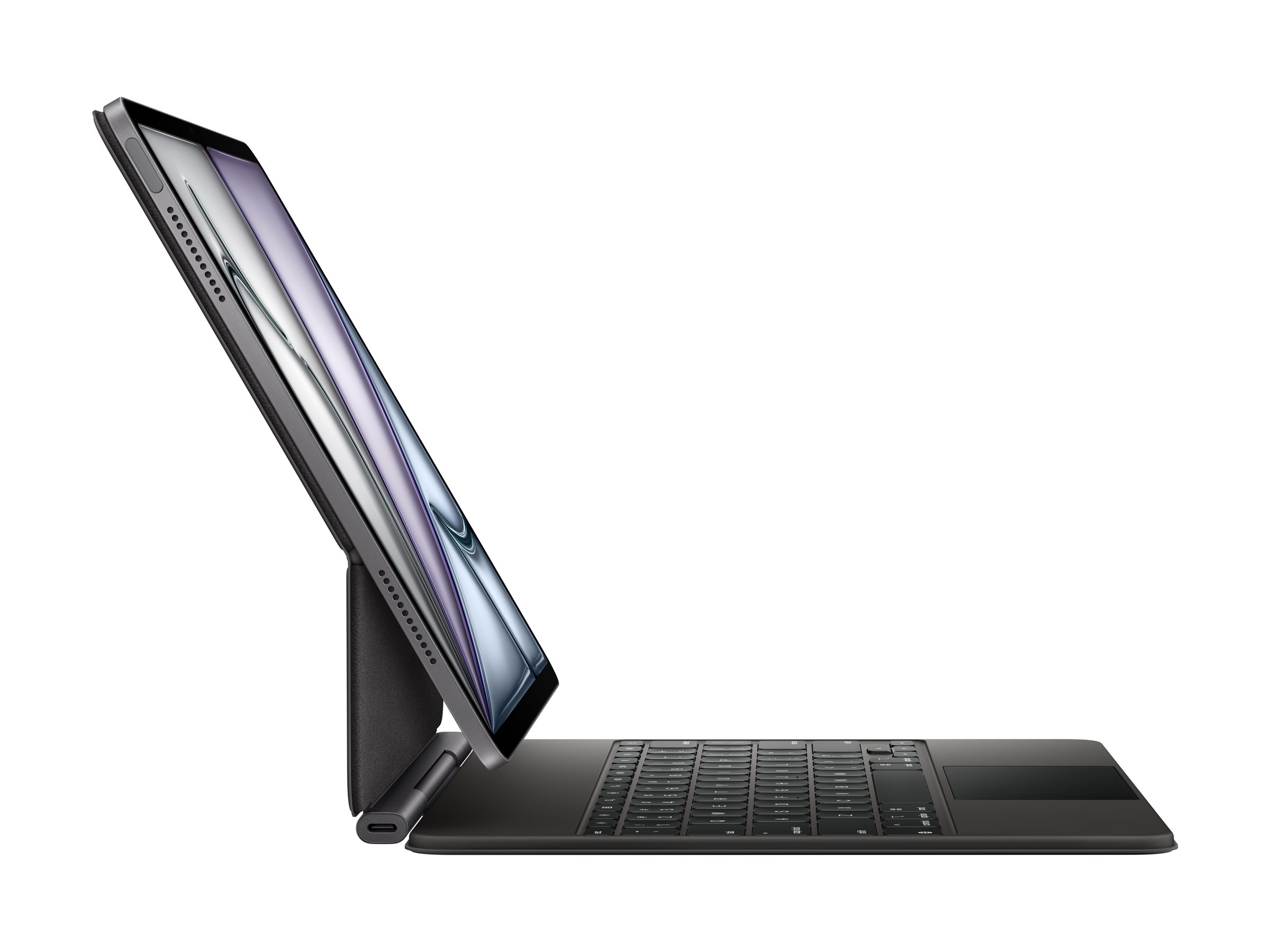 Apple Magic Keyboard - Tastatur und Foliohülle - mit Trackpad - Apple Smart connector - QWERTZ - Deutsch - Schwarz, Ansicht 4