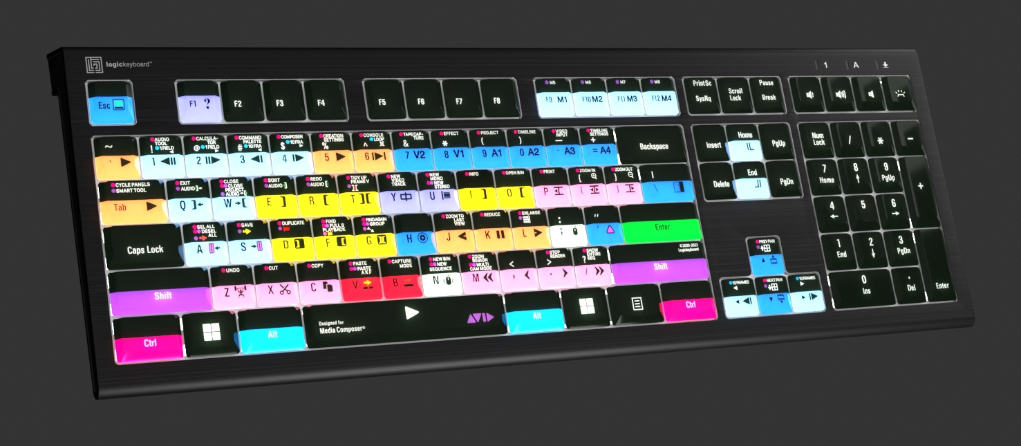 Logickeyboard Avid Media Composer Astra 2 Pro - TL: UK, QWERTY, Ansicht 4