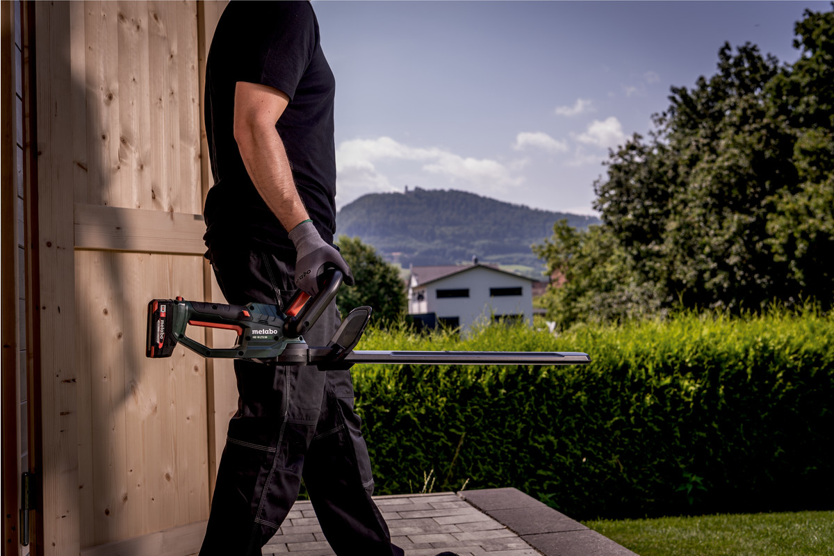 Metabo HS 18 LTX 55 Akku-Heckenschere inkl. 2 Akkus 2.0Ah, Ansicht 4