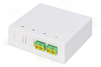 DIGITUS FTTH Gehäuse 2 x LCAPC DX Kupplung mit Shutter