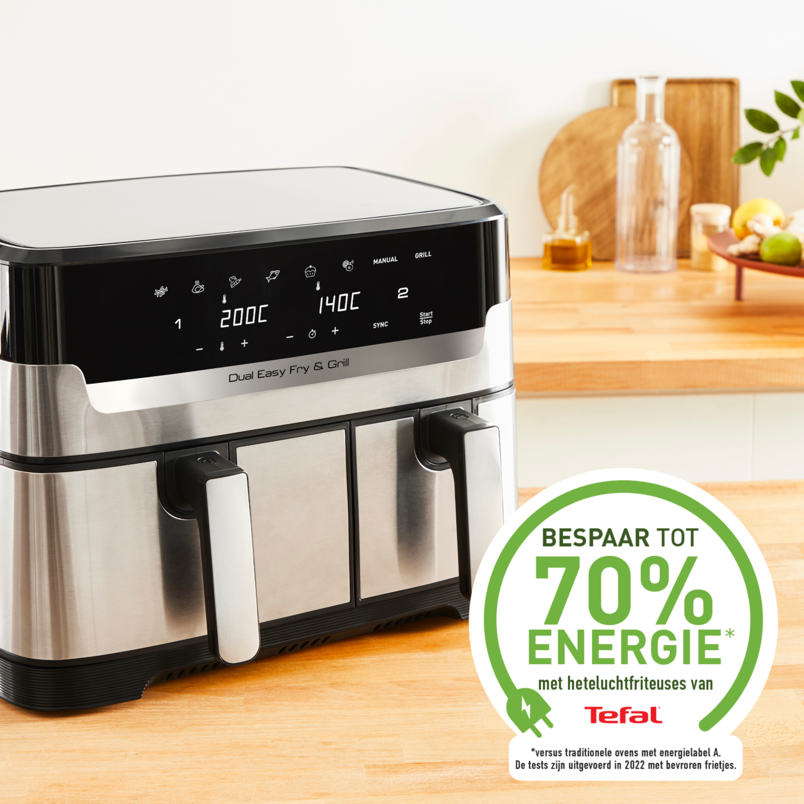 TEFAL Dual Easy Fry & Grill EY905D, Ansicht 3
