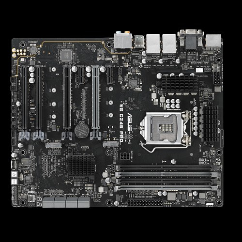 ASUS WS C246 PRO, Intel, LGA 1151 (Socket H4), Intel® Celeron®, Intel® Core™ i3, Intel® Core™ i5, Intel® Core™ i7, Intel® Pentium®, Intel® Xeon®, LGA 1151 (Socket H4), DDR4-SDRAM, 64 GB