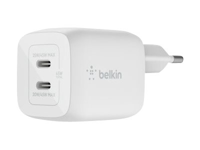 BELKIN 45W DUAL USB-C GAN (WCH011VFWH)