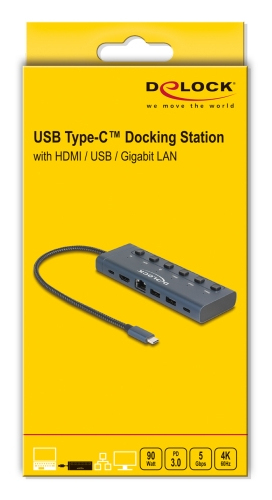 Delock Dockingstation - USB-C / Thunderbolt 3 / Thunderbolt 4, Ansicht 4