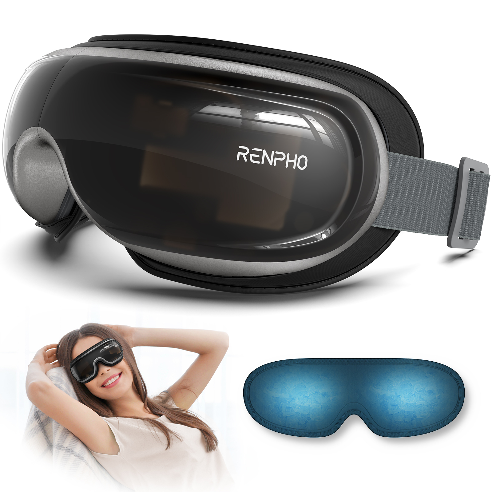 Renpho Eye Massager Eyeris 3 black Schwarz PUK-R-G010V PUKRG010V, Ansicht 2