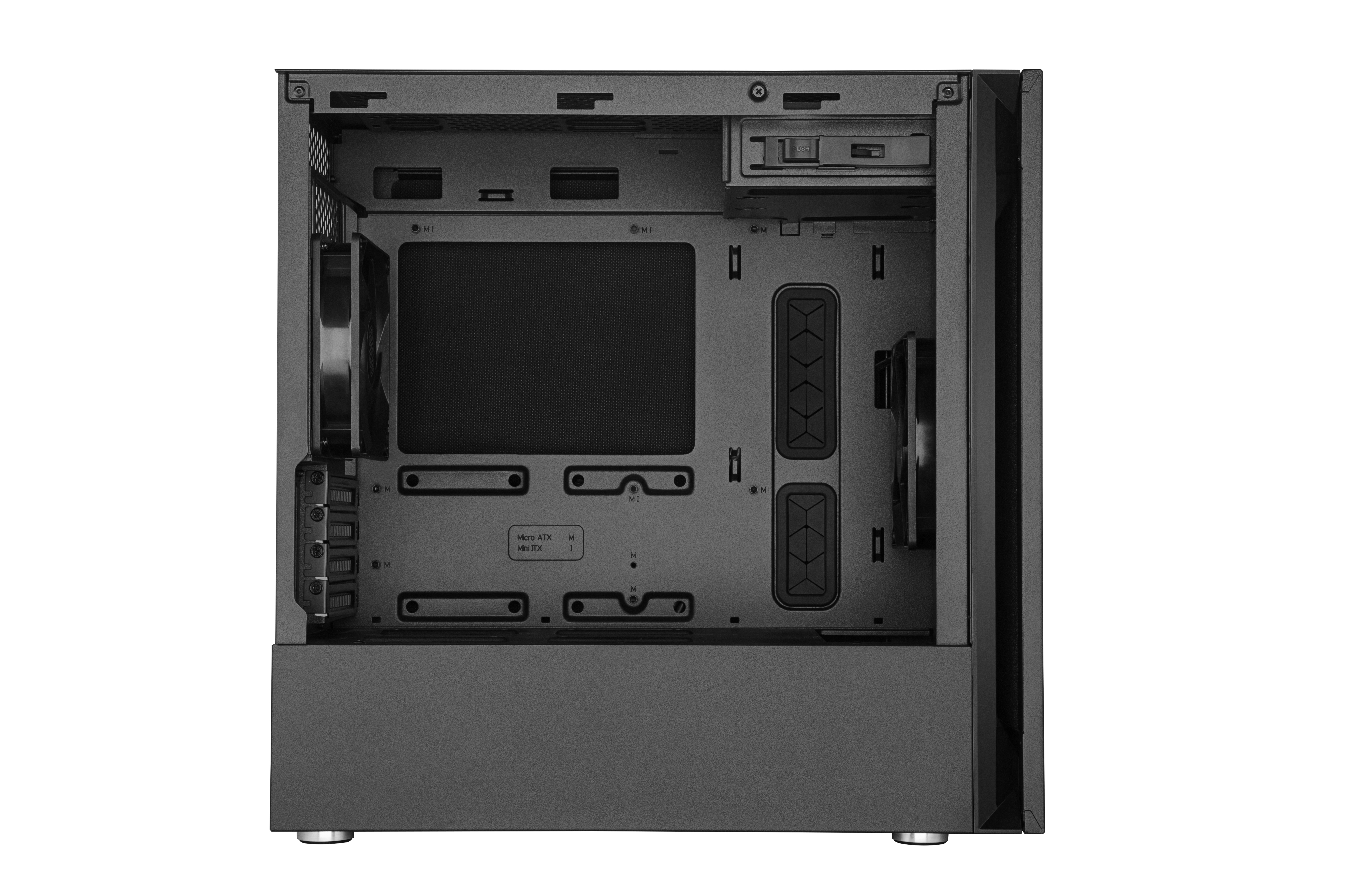Cooler Master Silencio S400 - Tower - micro ATX - keine Spannungsversorgung (ATX / PS/2), Ansicht 3