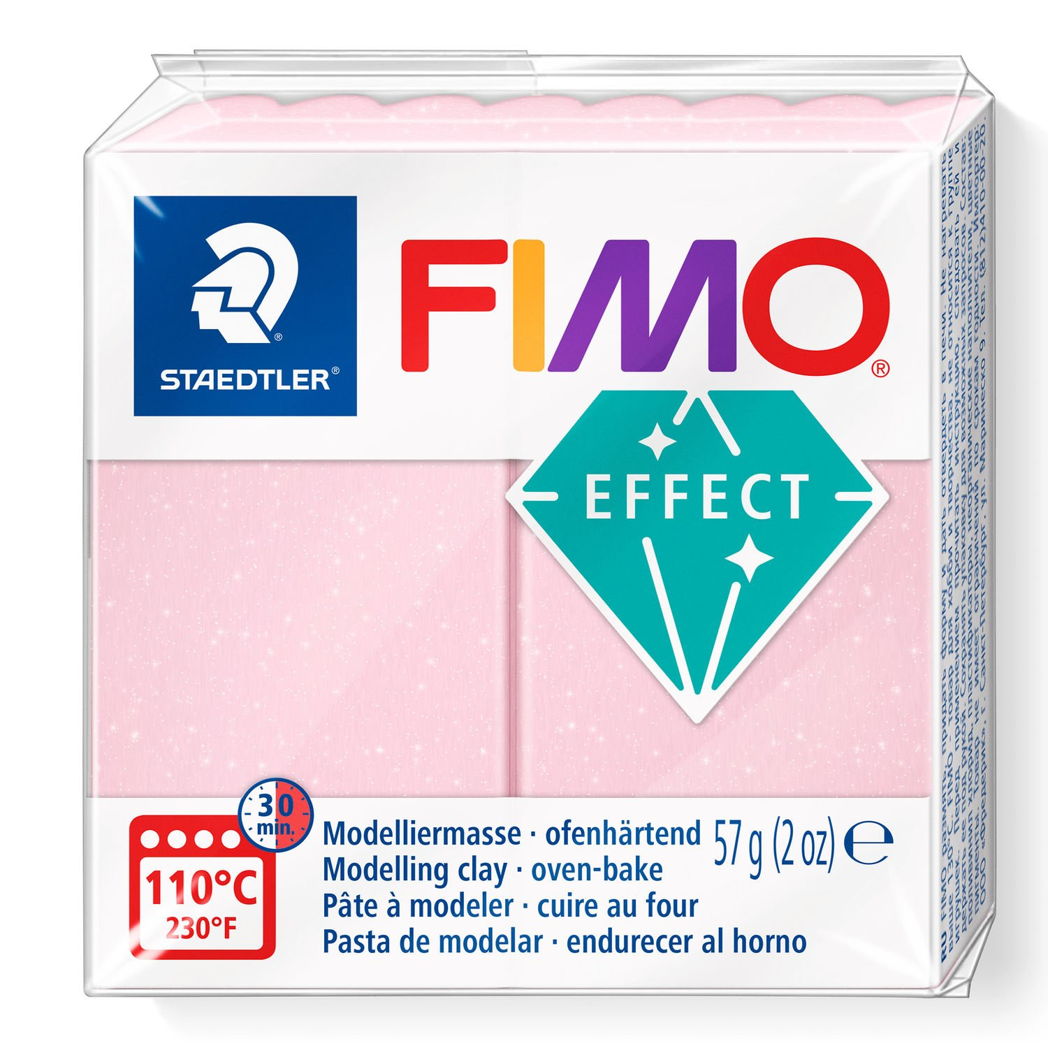STAEDTLER FIMO 8020 - Knetmasse - Rose - Erwachsene - 1 Stück(e) - Gemstone rose quartz - 1 Farben