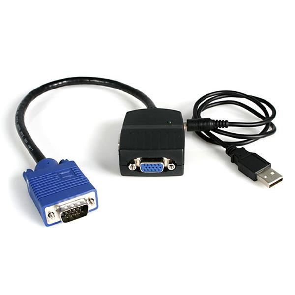 StarTech.com 2 Port VGA Video Splitter - Monitor Splitter Kabel mit Stromversorgung über USB - 1 x VGA (Stecker), Ansicht 2