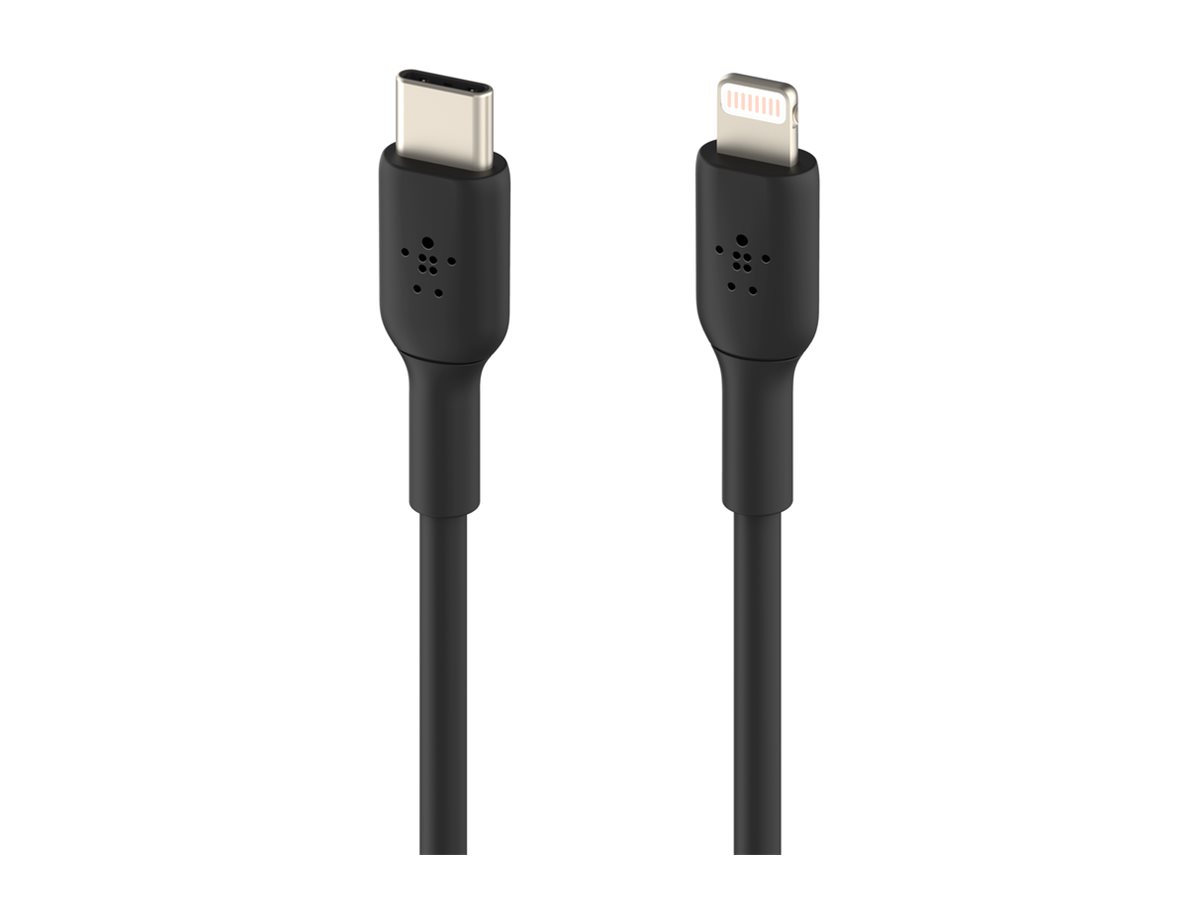 Belkin BoostCharge - Lightning-Kabel - 24 pin USB-C männlich zu Lightning männlich - 2 m - Schwarz - (18 W), Ansicht 2