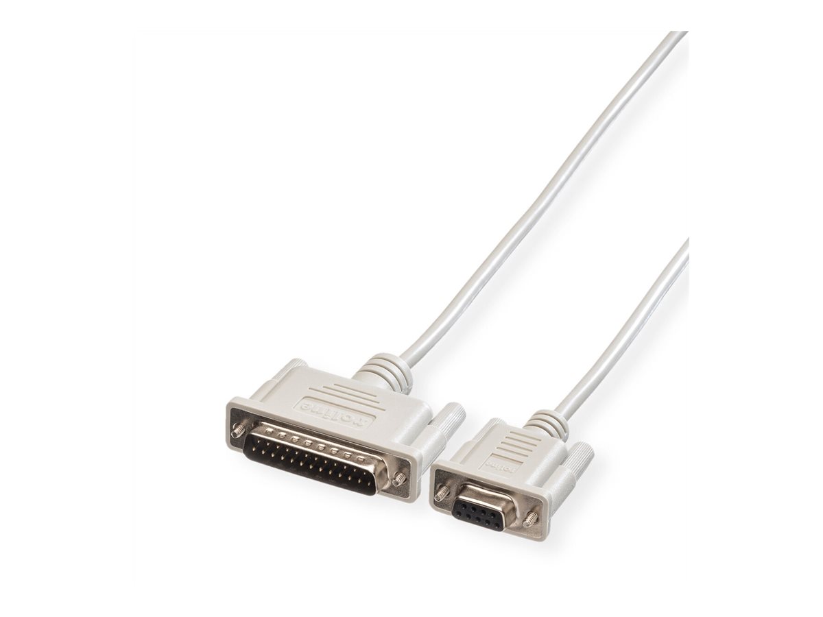 ROLINE Kabel seriell - DB-9 (W) zu DB-25 (M)
