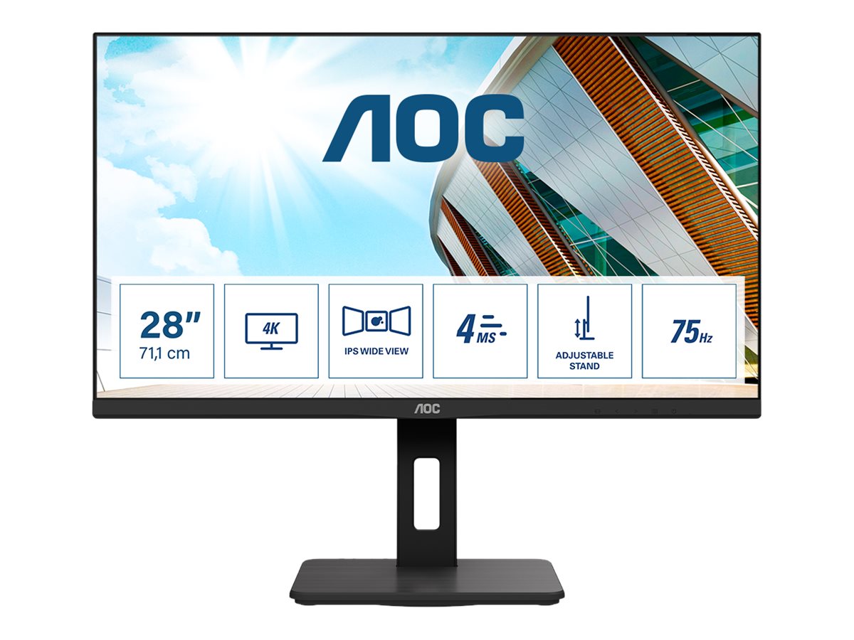 AOC U28P2A - LED-Monitor - 71.1 cm (28&quot;) - 3840 x 2160 4K @ 60 Hz