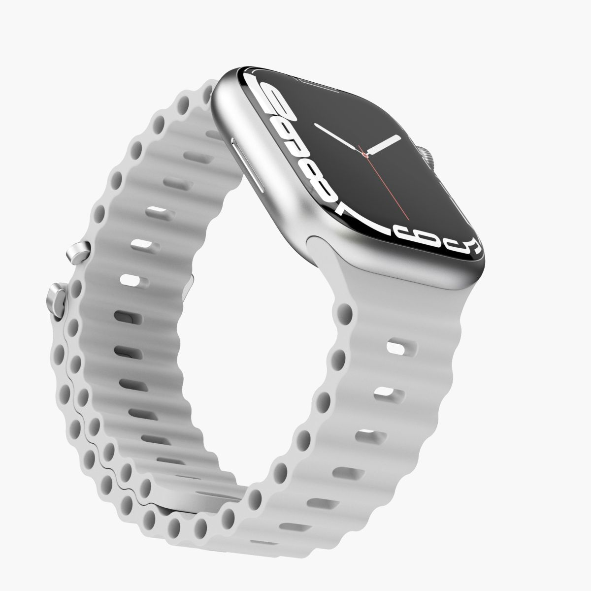 Vonmählen Wave Band - Band - Smartwatch - Grau - Apple - Apple Watch 38mm | 40mm | 41mm - Silikon, Ansicht 2