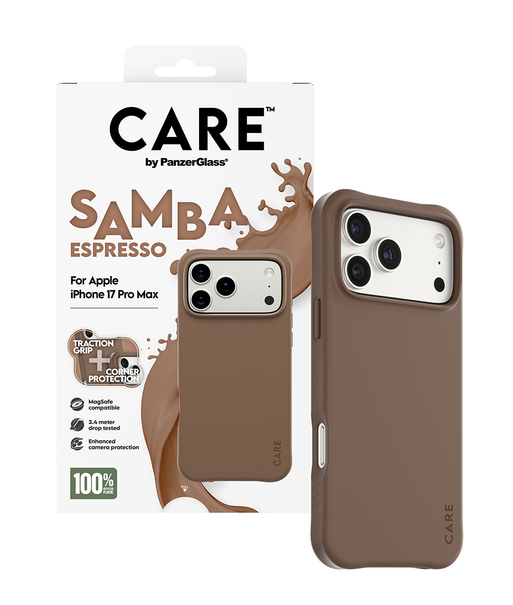 PanzerGlass CARE by Fashionable Case Samba Espresso m. MagSafe iPhone 17 Pro m..., Ansicht 3