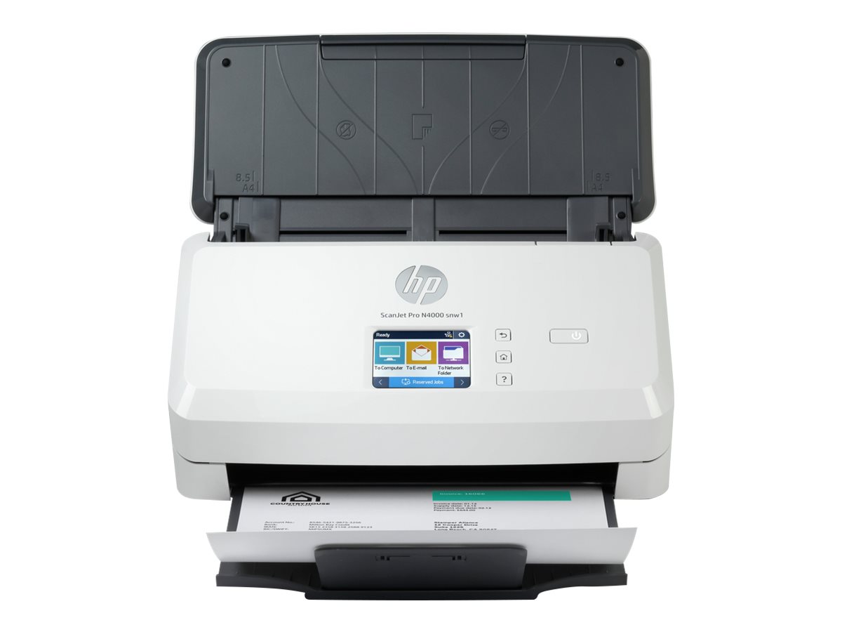 HP Scanjet Pro N4000 snw1 Sheet-feed - Dokumentenscanner - Duplex - 216 x 3100 mm - 600 dpi x 600 dpi - bis zu 40 Seiten