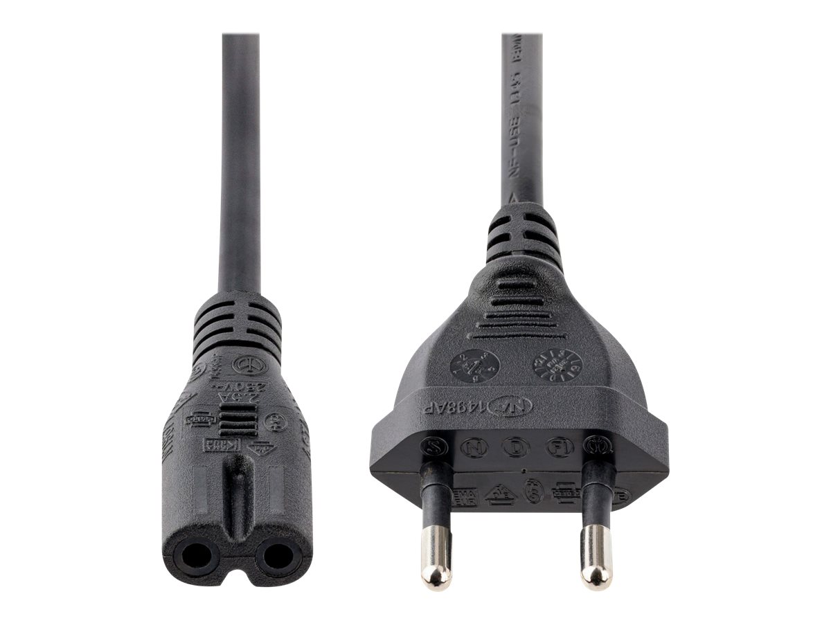 StarTech.com 2 m Laptop Stromkabel, Eurostecker auf C7 Stecker, 2.5A 250V - Stromkabel - Eurostecker (S)