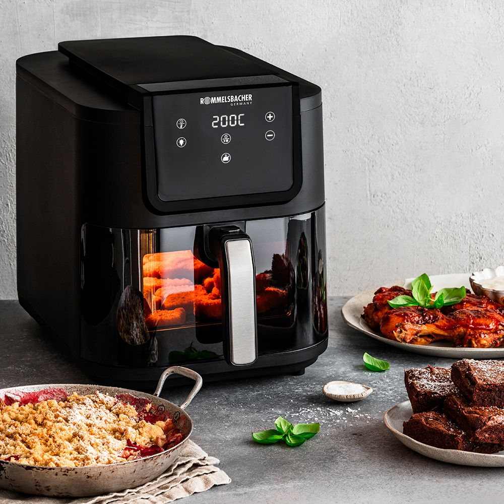 ROMMELSBACHER FRH 1700 - Heißluftfritteuse - 8 l - 1 kg - 60 °C - 200 °C - 60 min, Ansicht 4