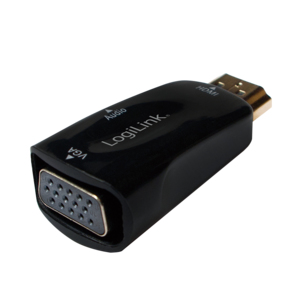 LogiLink Videokonverter - HDMI - VGA - Schwarz, Ansicht 3