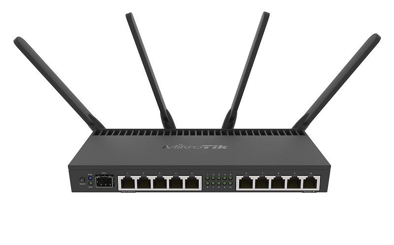 MikroTik RB4011iGS+5HacQ2HnD-IN - Wireless Router 10GbE, Ansicht 2