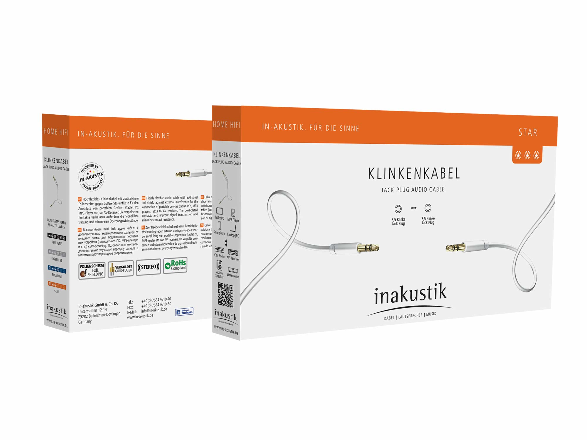 in-akustik Star MP3 Audio Cable - Audiokabel - 3 m, Ansicht 2