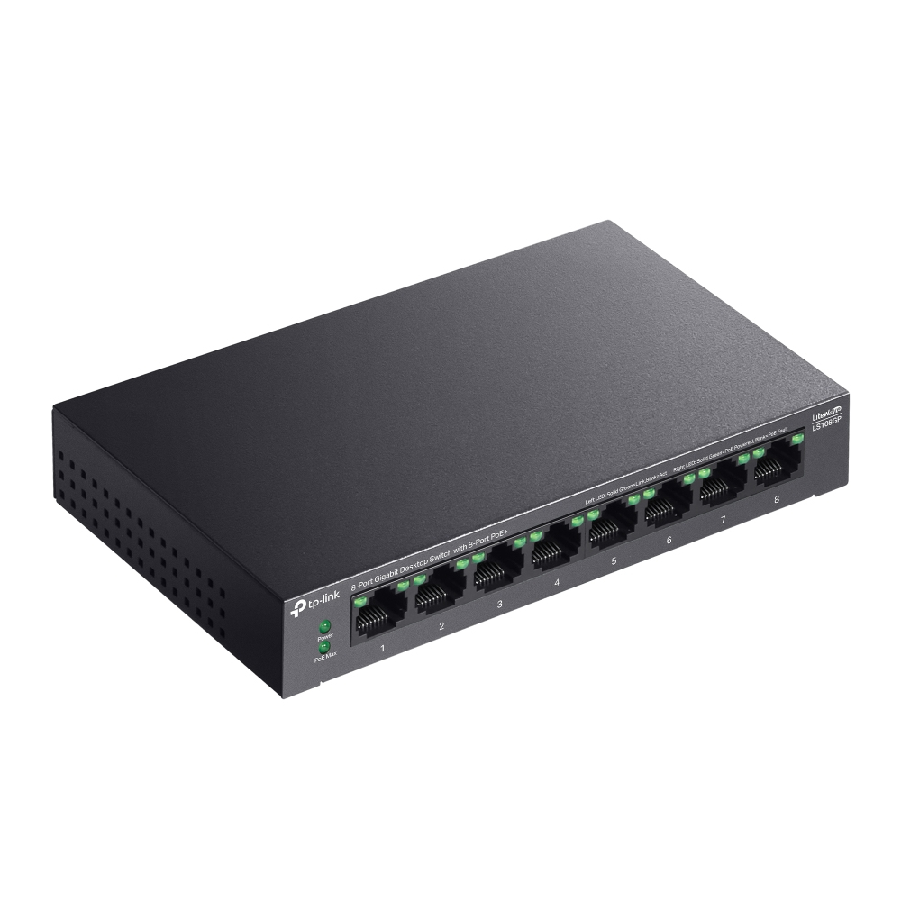 TP-LINK LS108GP Switch 8xGE PoE+ - Switch - 1 Gbps, Ansicht 4