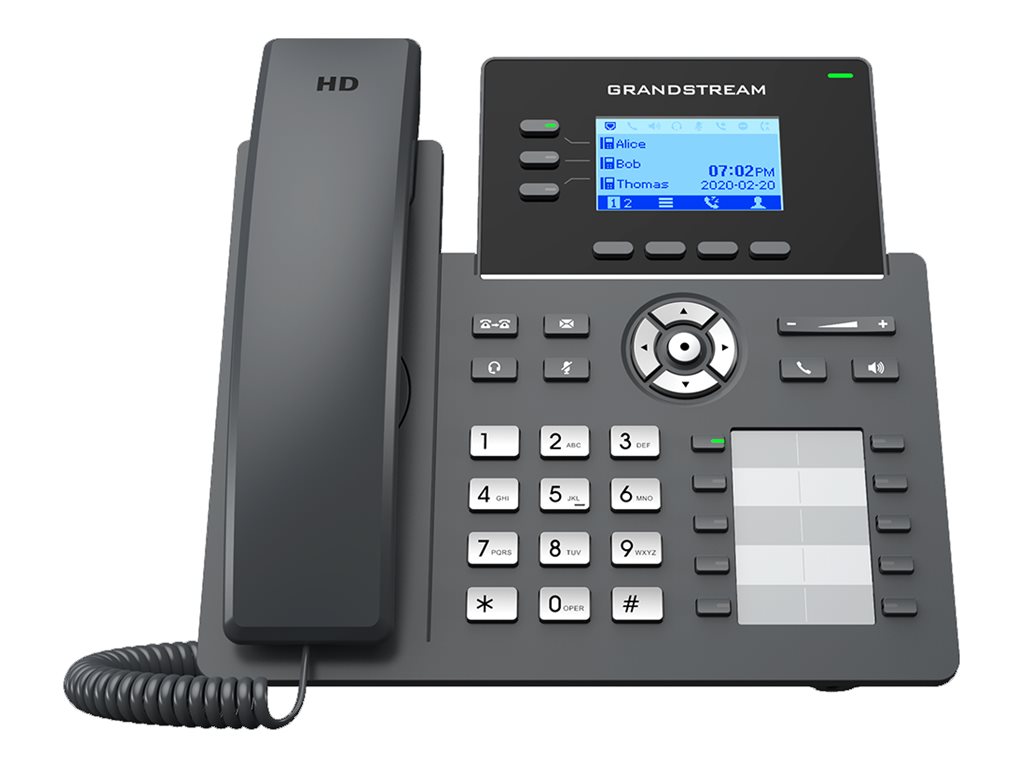 Grandstream GRP2604P - VoIP-Telefon - fünfwegig Anruffunktion, Ansicht 4