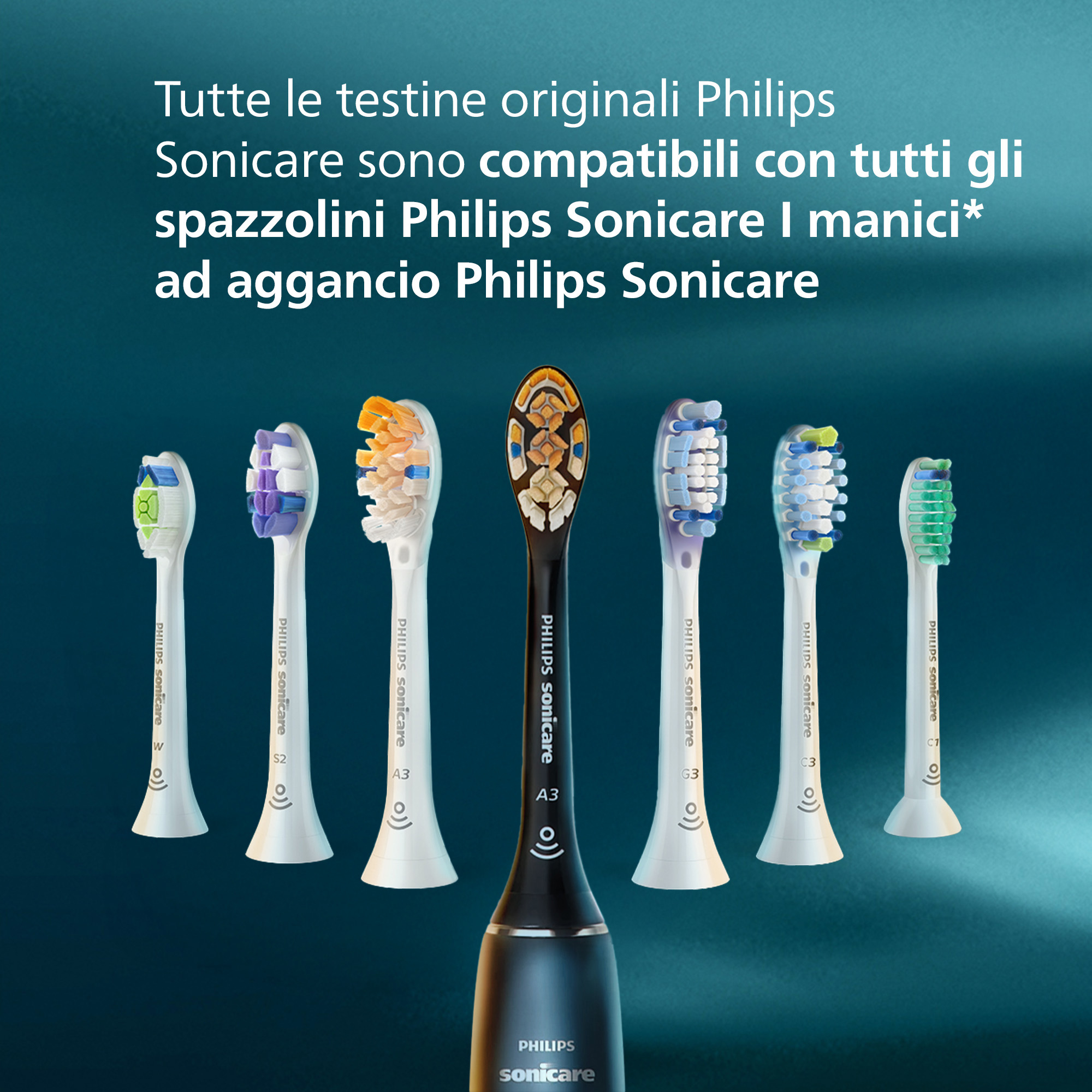 Philips Zahnbürstenkopf Sonicare Optimal White HX6064/87 4 Stück, Ansicht 4