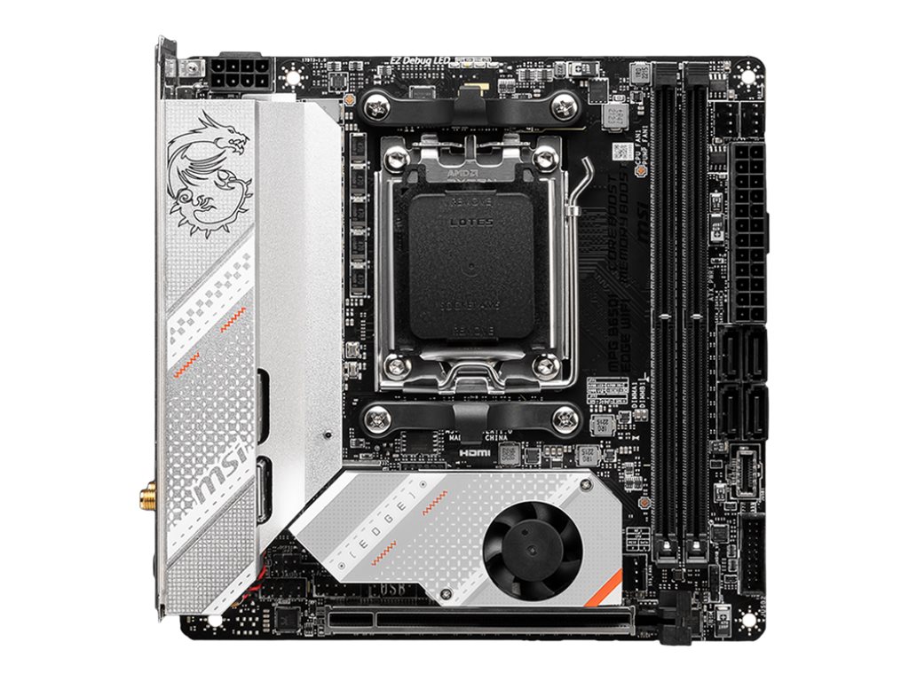 MSI MPG B650I EDGE WIFI - Motherboard - Mini-ITX - Socket AM5 - AMD B650 Chipsatz - USB 3.2 Gen 1, USB 3.2 Gen 2, USB-C 