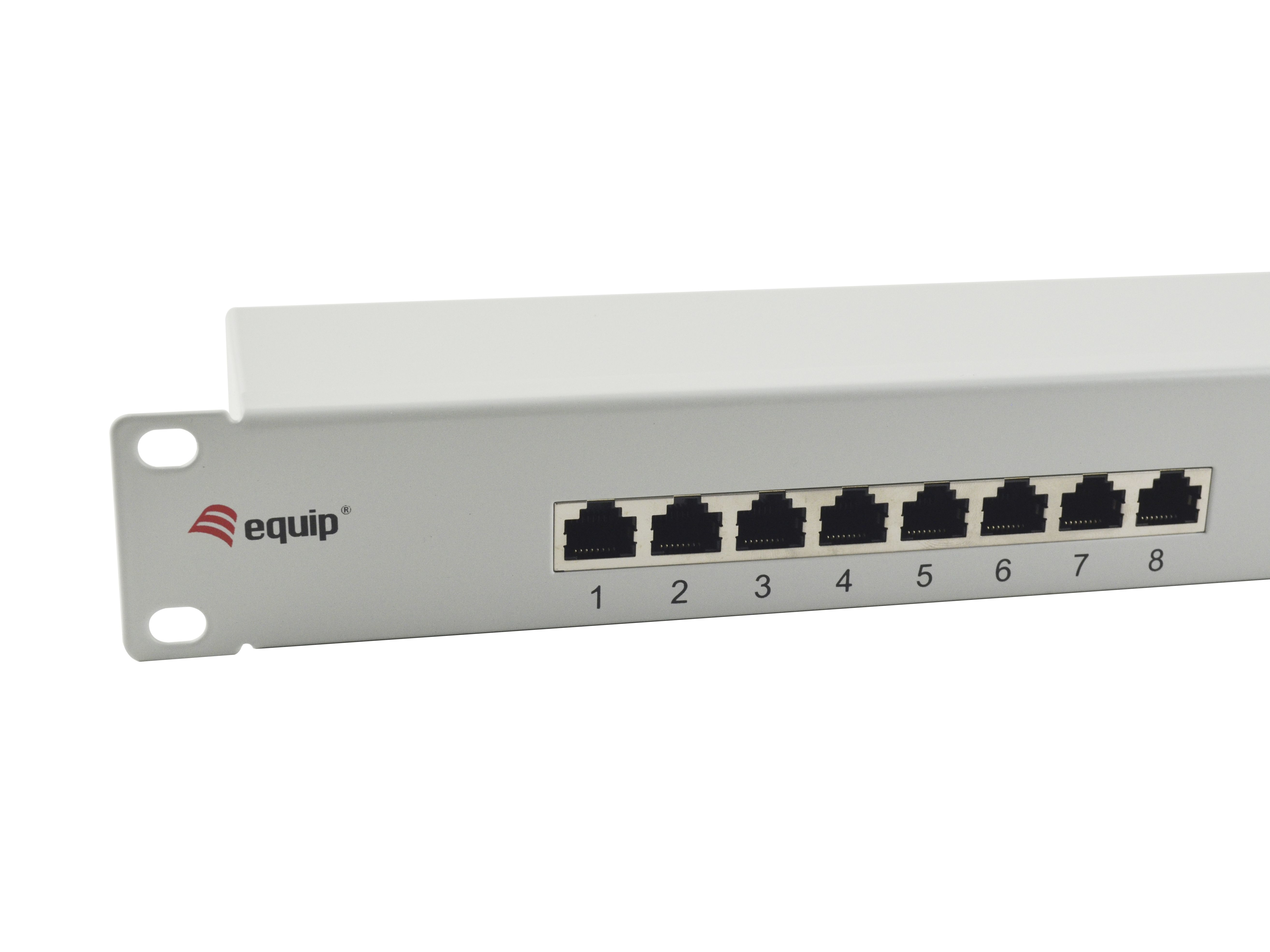 Equip 16-Port Cat.6 Ungeschirmtes Patch Panel - Hellgrau - 10/100/1000Base-T(X) - Gigabit Ethernet - 1000 Mbit/s - RJ-45, Ansicht 2