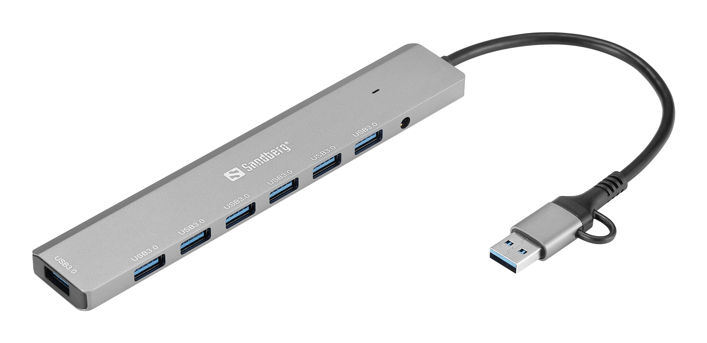 SANDBERG Hub - USB-C/A - 7 x SuperSpeed USB 3.0, Ansicht 2