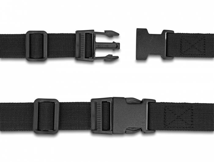 Delock Gurt für Gepäck - einstellbar, 1,5 m - Schwarz (Packung mit 2), Ansicht 3