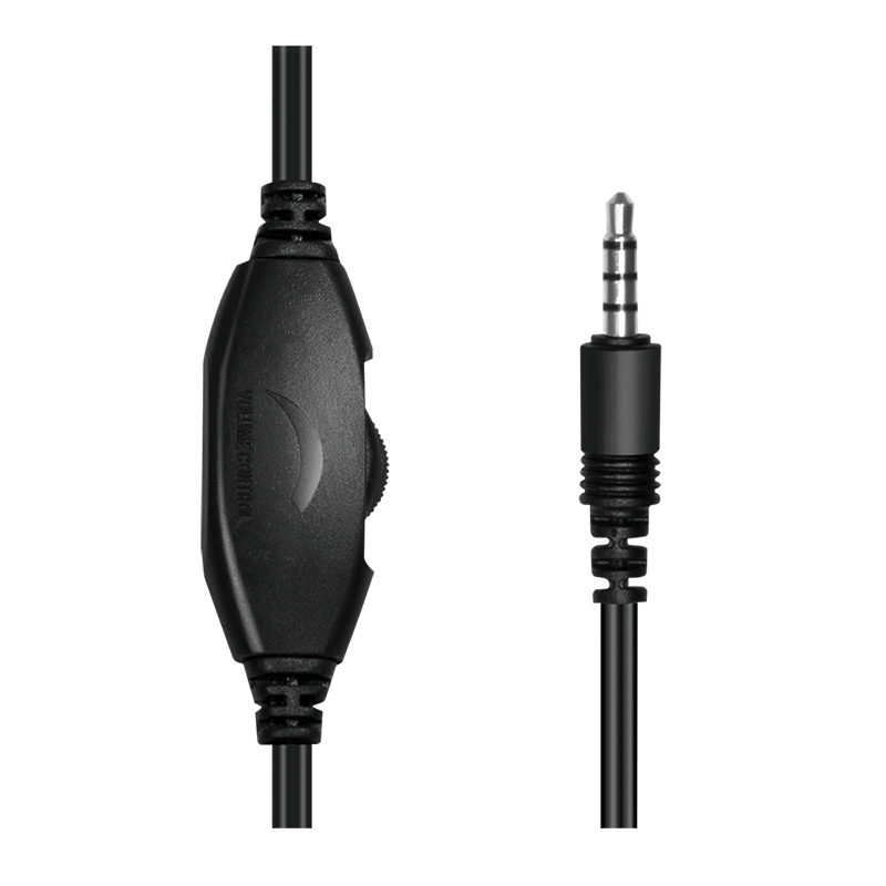 LogiLink Stereo Headset mit Mikrofon schwarz Anschluss 3.5 mm Klinkenstecker integrierter - Headset, Ansicht 3